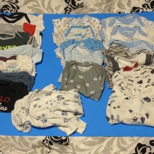 Variety little boy onesies 3-6 month